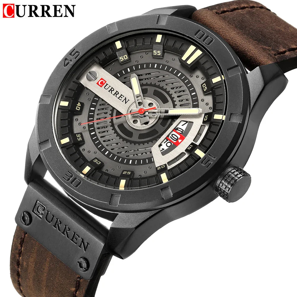 Relógio Curren Masculino de Luxo Esportivo Militar